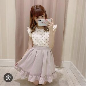 Evelyn Sleeveless Frilly Pink Heart Woven Top